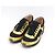 Chanel Sneaker in Tweed Oro Metallizzato da Donna Nero - vista 3