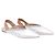 Miu Miu Slingback-Flachschuhe mit kubischem Silberband - Ansicht 3