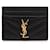 Saint Laurent Gestepptes Monogramm-Kartenetui Schwarz - Ansicht 4