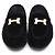 Hermès Mocassino Paris in scamosciato con logo dorato da donna Nero - vista 2