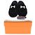 Hermès Mocassino Paris in scamosciato con logo dorato da donna Nero - vista 9