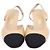 Chanel Décolleté bicolore con tacco logo CC e slingback Marrone - vista 2