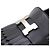 Hermès Mocassini Royal da donna con logo argento Nero - vista 7
