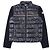 Moncler Strickjacke mit Logo-Patch aus Mischgewebe und Steppung Blau