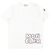 Moncler Kurzärmeliges Baumwoll-T-Shirt mit Logo-Print (Weiß)