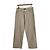 Prada Pantaloni larghi in cotone con logo Triangle da uomo Beige Marrone - vista 4