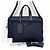 Prada Sac porte-documents cabas en nylon Saffiano Navy Bleu - vue 2