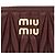 Miu Miu Tarjetero de piel Nappa Castaño - vista 9