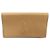 Saint Laurent Clutch Beldujour Monogram in pelle beige Marrone