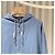 Dior Giacca in denim con cappuccio e zip con logo ricamato Couture Blu - vista 4