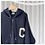 Céline College Kapuzenpullover mit Reißverschluss aus Wollstrick in Navy Blau - Ansicht 4