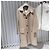 Hermès Cappotto lungo in cotone beige Marrone - vista 2