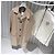 Hermès Cappotto lungo in cotone beige Marrone - vista 3