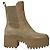 Louis Vuitton Stivaletti Chelsea con platform in scamosciato monogramma Loriot da donna Beige Marrone
