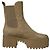 Louis Vuitton Stivaletti Chelsea con platform in scamosciato monogramma Loriot da donna Beige Marrone - vista 5