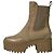 Louis Vuitton Stivaletti Chelsea con platform in scamosciato monogramma Loriot da donna Beige Marrone - vista 6