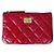 Chanel Mini Classic Pouch aus Kalbsleder Rot Gold