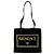 Fendi Borsa tote in cotone, borsa a tracolla, Black, Large Nero - vista 8