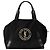 Saint Laurent Borsa Bowling a tracolla in tela a coste con logo ricamato Gosh Nero - vista 2