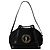 Saint Laurent Borsa Bowling a tracolla in tela a coste con logo ricamato Gosh Nero - vista 8