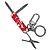Louis Vuitton Portachiavi Coltello Monogram Bag Charm Rosso - vista 6