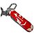Louis Vuitton Portachiavi Coltello Monogram Bag Charm Rosso - vista 8