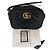 Gucci Mini borsa a tracolla GG Marmont trapuntata Nera Nero