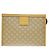 Céline Pochette Celine Macadam in tela e pelle Beige