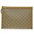 Céline Pochette Celine Macadam in tela e pelle Beige - vista 2