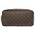 Borsa Louis Vuitton Neverfull MM con Pouch Marrone - vista 3