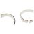Bracciale rigido Gucci Cutout G Logo in argento - vista 10