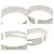 Bracciale rigido Gucci Cutout G Logo in argento - vista 9