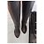 Ann Demeulemeester Schwarze Leder Plateaustiefel Overknee Größe 39 - Ansicht 12