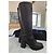 Ann Demeulemeester Schwarze Leder Plateaustiefel Overknee Größe 39 - Ansicht 6