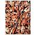 Prada Midi-Kleid mit Blumenprint und Rüschendetails Braun Schwarz Weiß Orange - Ansicht 5