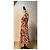 Prada Midi-Kleid mit Blumenprint und Rüschendetails Braun Schwarz Weiß Orange - Ansicht 9