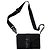 Bolso de hombro de tela negro Christopher Kane