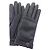 Hermès Hermes Warme Handschuhe aus schwarzem Lammleder