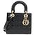 Borsa a mano piccola Lady Christian Dior Nero