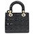 Borsa a mano piccola Lady Christian Dior Nero - vista 2