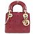 Mini borsa Christian Dior Lady Rosso