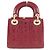 Mini borsa Christian Dior Lady Rosso - vista 2