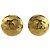 CHANEL Vintage Coco Mark Ohrringe vergoldet Golden