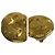 CHANEL Vintage Coco Mark Ohrringe vergoldet Golden - Ansicht 6