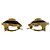 Orecchini CHANEL Coco Mark placcati in legno nero e oro per donna - vista 5