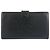 Cartera larga de cuero negro Chanel Coco Mark