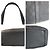 Borsa Tote Louis Vuitton Damier Infini Tadao PM Nero - vista 6