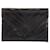 Pochette en cuir noir vintage avec V-Stitch Yves Saint Laurent  - vue 1