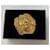 Yves Saint Laurent par Robert Goossens broche fleur métal doré  - vue 3