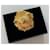 Yves Saint Laurent par Robert Goossens broche fleur métal doré  - vue 6